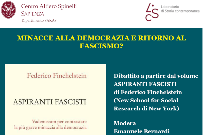 card della presentazione del libro Aspiranti Fascisti
