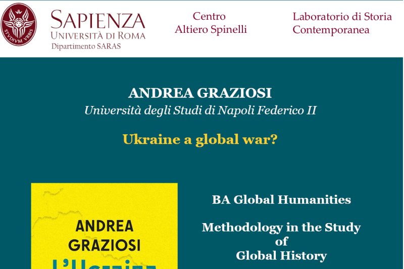 locandina evento, andrea graziosi, ucraina, global war